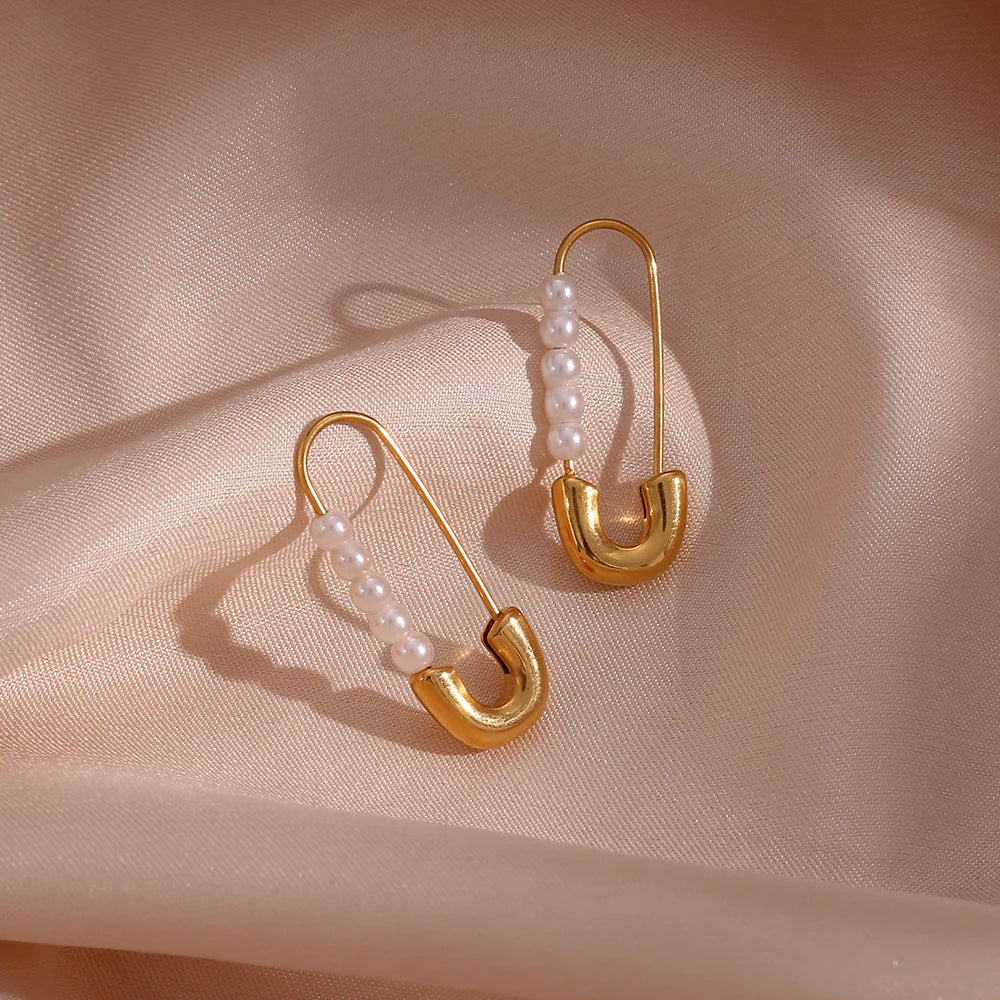 Pearl Pin Earrings