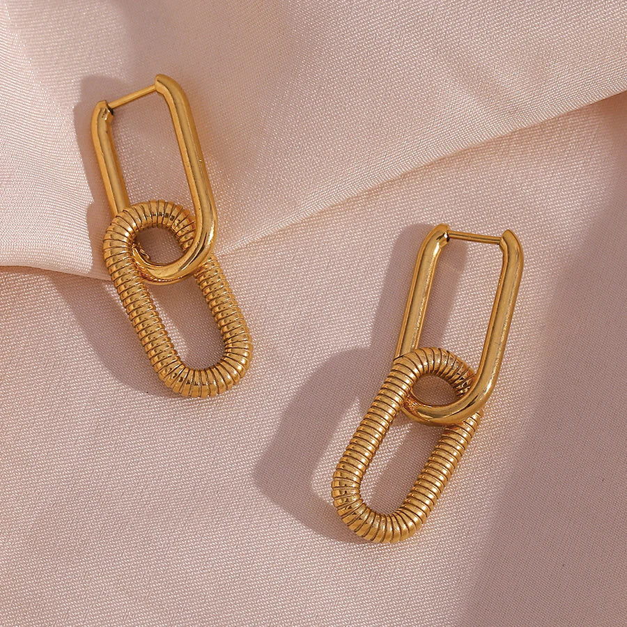U-Ring Link Earrings